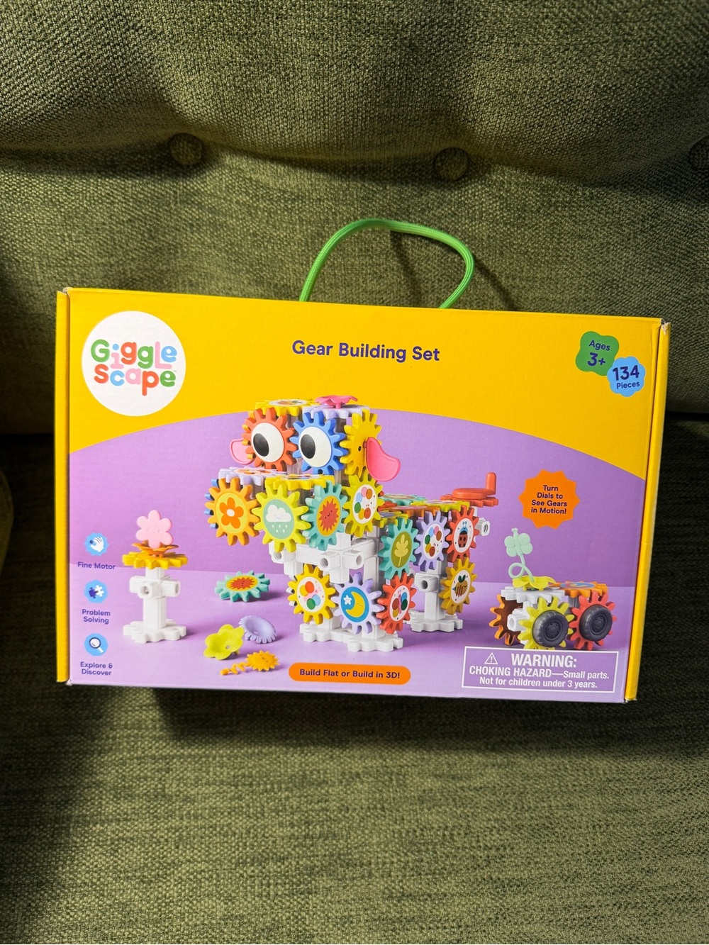 NEW GiggleScape Learning Gears 134pc Gear Building STEM Set Ages 3+ Target